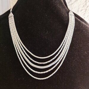 Substantial sterling silver necklace